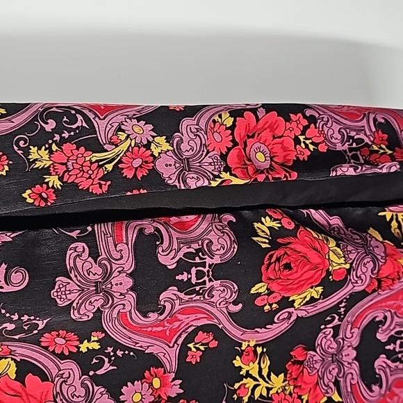 Modcloth Silky Lined Paisley Print Plus Size Skirt w Side Zip & Front Slit - Picture 5 of 17